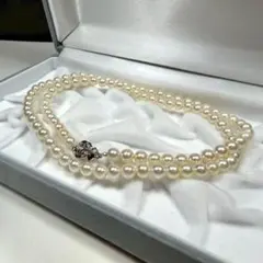 【長め✨美品】 あこや本真珠 ネックレス 5.5-6.0 アコヤパール SV