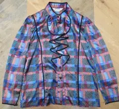 MARIE CLEMENCE チェック柄 長袖シャツ サイズ40 y78