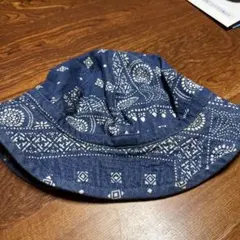 RADIALL Tuff-Nuff ペイズリー柄 ハット ネイビー