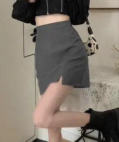 SHEIN グレー タイトスカート L