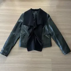 黒　ライダースジャケット　コムサイズム　送料込み❗️のサムネイル