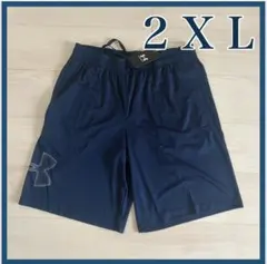 アンダーアーマー メンズ ハーフパンツ UAテック ショーツ 紺 2XL 未使用のサムネイル