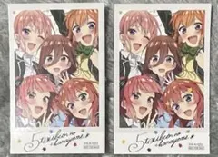 ■2枚セット 映画 五等分の花嫁＊ 入場者特典 チェキステッカー①
