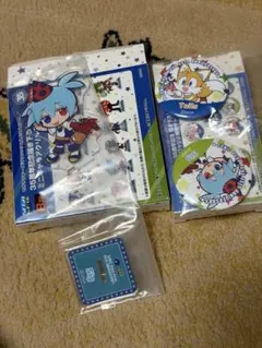セガラッキーくじ ソニック ぷよぷよ 35周年 アクリルスタンド 缶バッジ シグ
