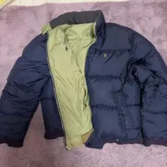 Ralph Laurenリバーシブルダウンジャケット ネイビー＆カーキー