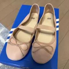 20.5cmH&M ピンク バレエシューズ　発表会　フォーマル　結婚式　パーティ