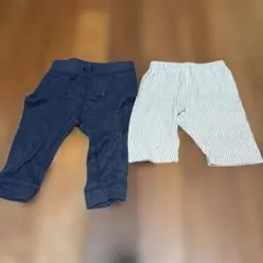 ELFINDOLL パンツ 60-70cm ネイビー ストライプ