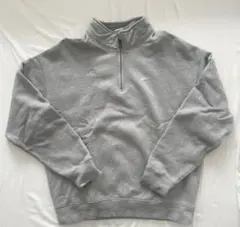 【美品✨】Nike グレー ハーフジップ トレーナー スウェット Lサイズ