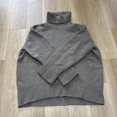 ギャルリーヴィー ファインウール タートルニット プルオーバー M