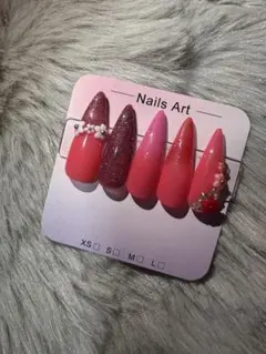 ピンク系ネイルチップセット