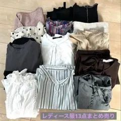 【レディース服まとめ売り】13点 春夏秋 半袖 長袖 ワンピース L