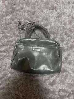 MOUSSY ショルダーバッグ シルバー