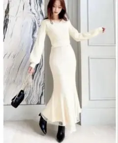 リゼクシー　カシュクール　マーメイド　ワンピース　ワンピ