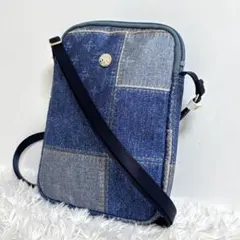 【未使用】 ラシット スマホショルダー ミニショルダー パッチワークデニム