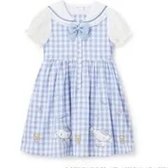 メゾピアノ 【マイメロディ・シナモロール】セーラーワンピース　140