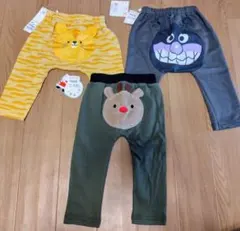 新品未使用　ベビー　パンツ　ズボン 90cm まとめ　バイキンマン　保育園　動物