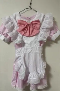 メイド服 Angelsize ピンク 白