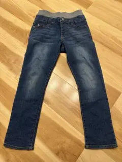 ダークブルーデニム スリムフィットパンツ