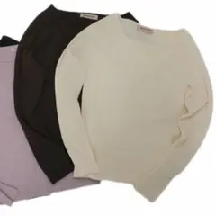 アプワイザーリッシェ シンプルリブニット ホワイト