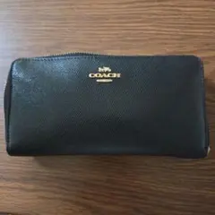 COACH コーチ ラウンドファスナー 長財布 ブラック