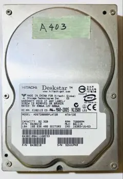 [検査済]3.5インチ IDE HITACHI 82GB HDDのサムネイル