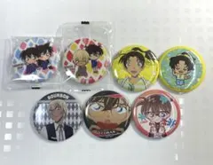 名探偵コナン　缶バッジ　まとめ売り7個 安室透・遠山和葉・江戸川コナン　他