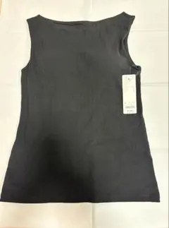 GU ブラフィール ボートネックT ノースリーブ ブラック L 新品
