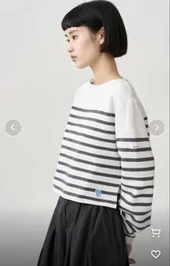 ORCIVAL ラッセル ボートネッククロップドTシャツ