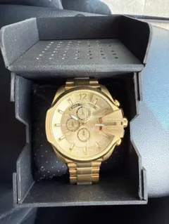 【未使用品】美品 ディーゼル DZ-4360 ゴールド 動作良好 腕時計 y2k 準美品】 ディーゼル DZ-4360 ゴールド 稼働品 腕時計 y2k