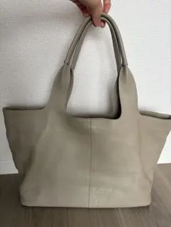 三京商会 本革 シボ革 トートバッグ ライトグレー - メルカリ