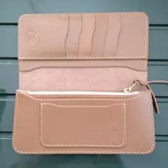 革蛸 高品質レザー ベージュ長財布 新品未使用品