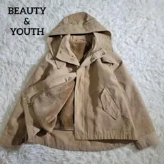 最終価格☆ビューティー&ユース　グログランマウンテンパーカー　ライナー付　フード