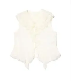 andmary Paula lacey chiffon tops - メルカリ