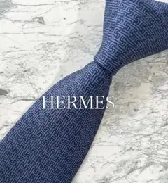新品✨️ HERMES ネクタイ 試験管 フラスコ ブルー 高級シルク