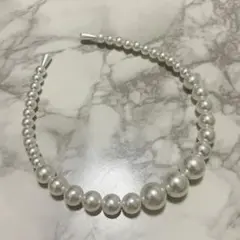 パール　カチューシャ　アクセサリー