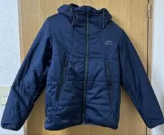 Find-Out フード付きネイビー中綿ジャケット