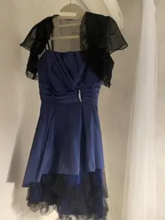 PREFEREHCE（プリフェレンス） ネイビーブルー ドレス ボレロ付き
