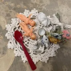 ヴィンテージ ミニチュア　ドール　セット