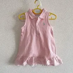 新品　ラルフローレン　3M\3ヶ月　ピンクワンピース
