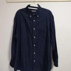 【未使用】GU デニムオーバーサイズシャツ ネイビー M