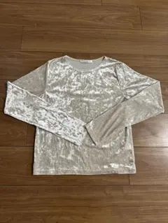 BEAUTY&YOUTH ベロアロングスリーブTシャツ