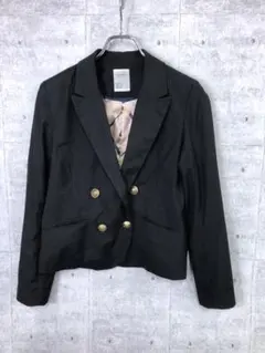 PAGEBOY トラッド プレッピー古着 ショート丈 金ボタン ダブル ブレザーのサムネイル