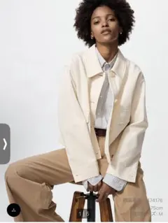 UNIQLO ジャージーリラックスジャケット　ナチュラル　XL 新品タグつき