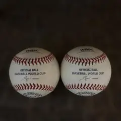 WBSC公式野球ワールドカップボール2個セット