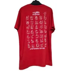 バレーボール男子日本代表 応援Tシャツ 集合プリントサイン入り Lサイズのサムネイル