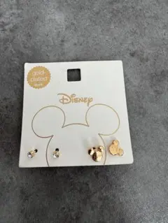 Disney ミッキーマウス ピアス 3ペア