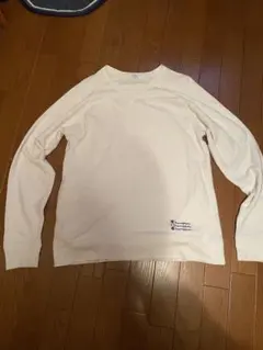 Champion ホワイト クルーネック トレーナー