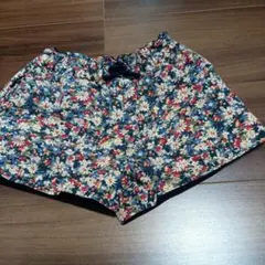 グローバルワーク　花柄　コーデュロイリバーシブル　　ショートパンツ 100　S