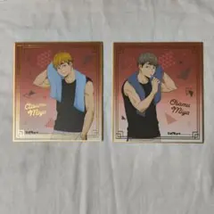ハイキュー!!　宮侑、宮治　ミニ色紙　２枚セット