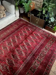 トライバルラグ　ヴィンテージラグ　アフガンラグ　トルクメン族　プリミティブアート